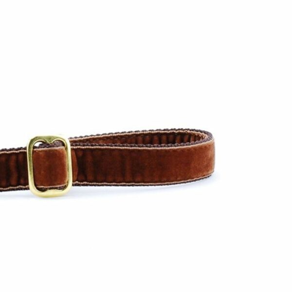 Brown Velvet Dog Leash