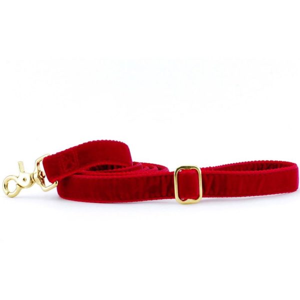 Red Velvet Dog Leash