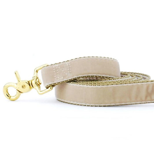 Tan Velvet Dog Leash