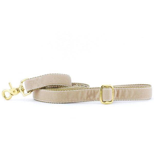 Tan Velvet Dog Leash