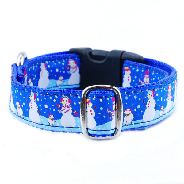 1″ Winter Friends Essential Buckle Martingale Dog Collar