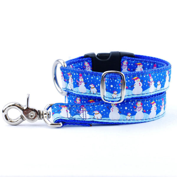 1″ Winter Friends Ribbon Dog Leash