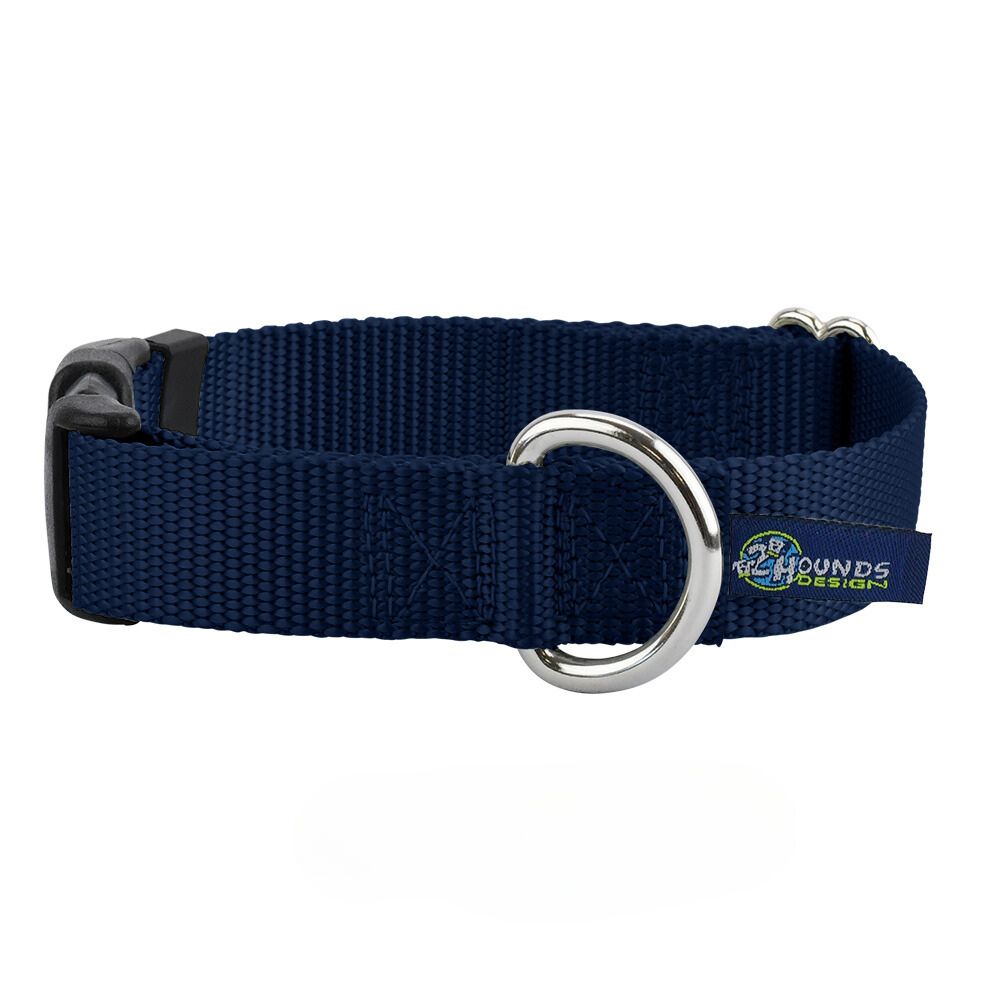 5/8″ and 1″ Navy Blue Nylon Dog Collar