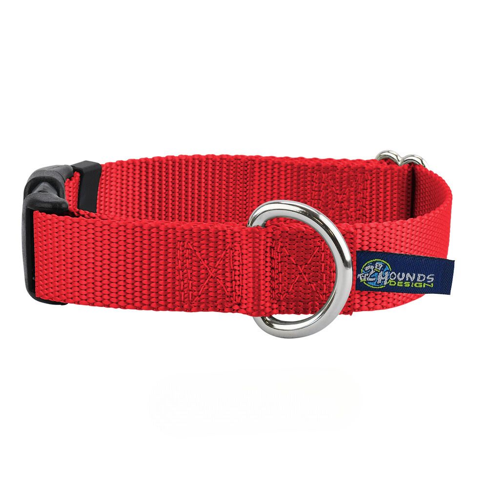 5/8″ and 1″ Red Nylon Dog Collar