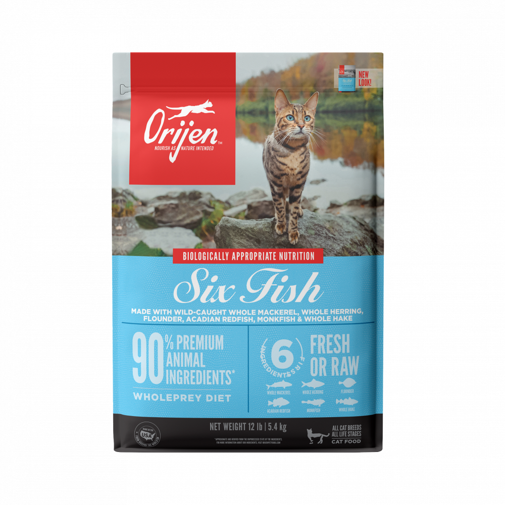 ORIJEN Grain Free Six Fish Dry Cat Food