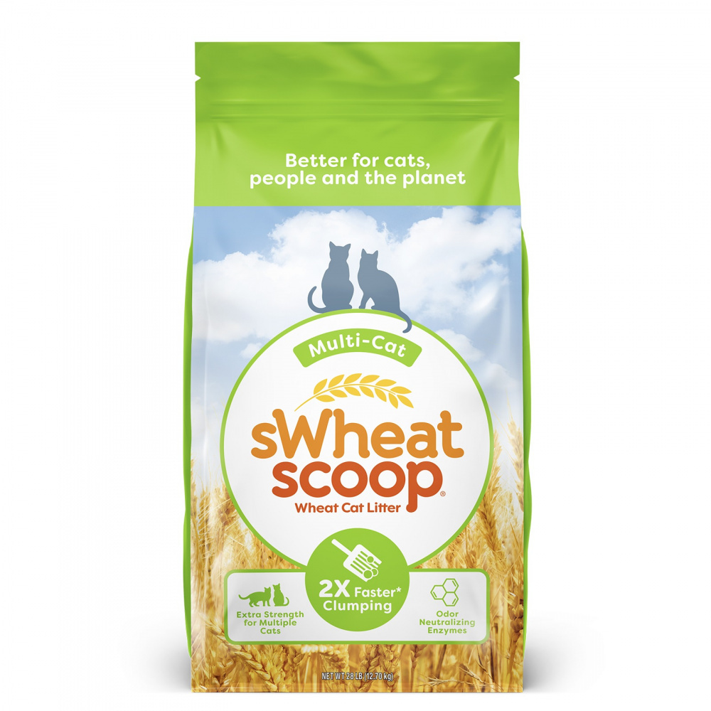sWheat Scoop Fast Clumping Natural Multi Cat Litter